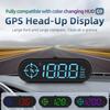 GPS спидометр автомобильный проекционный дисплей сигнализация светодиодный спидометр компьютер многофункциональный универсальный безопасный вождение цифровая панель