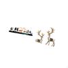 Garden Fence Outdoor Porch Reindeer Sculpture Hanging Sitting Standing Deer Wall Decor Ornaments