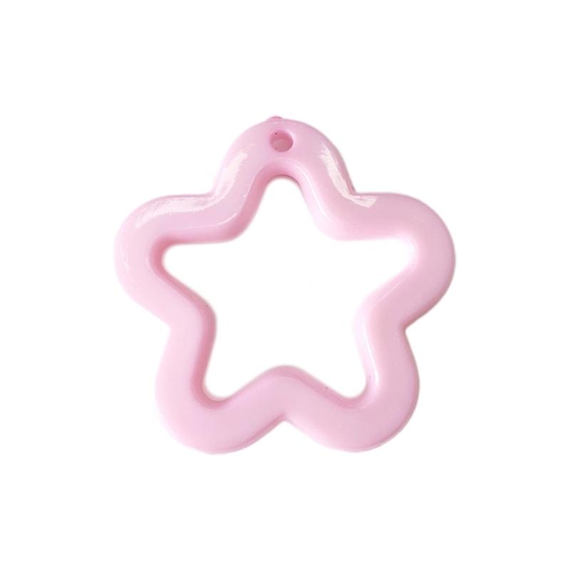Colorful Star Pendants DIY Necklace Bracelet Earrings Setting Pendant for Jewelry Making Findings Vanlentines Gift