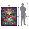 JQ Licensing James Piazza Silky Sugar Skull Supersoft Blanket