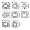 Wedding Bride Shoe Decorations Clip Glass Crystal High Heel Flower Charm Buckle Removable Rhinestone Buckle Decorative Women