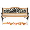 Park Bench With Backrest 123.5 X 74 X 48 Cm Gardi Tulip Sofotel