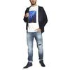 Giorgio Armani FW22 Pattern Printed Crew Neck Short Sleeve T-Shirt Men Tops White 6L1T75-1JUVZ-0151