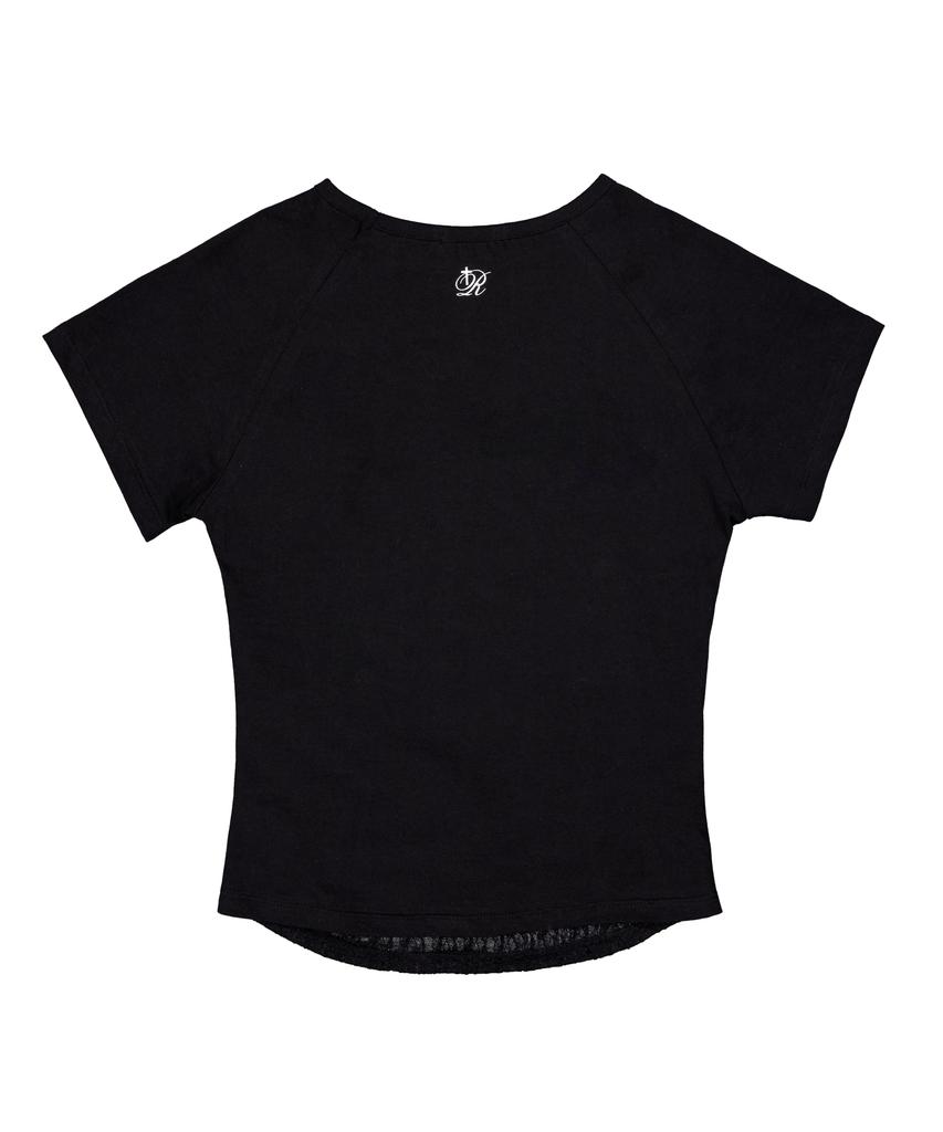 Leoninghai Lace Raglan H/S Tee [Black]