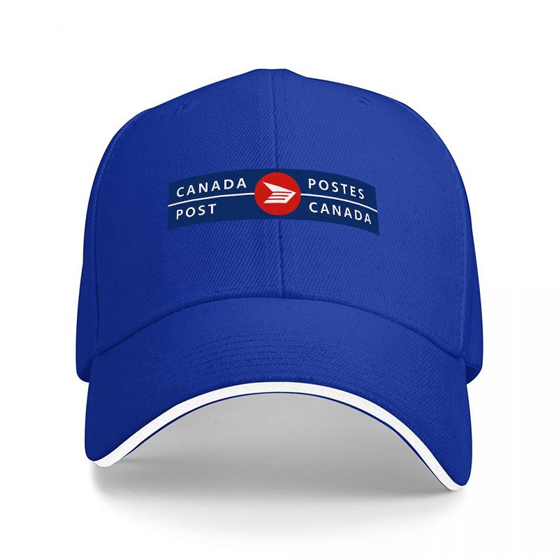 Cappellino da Baseball con Logo Canada Post Nero Regolabile con Design Emblema Ufficiale per Unisex e Donne Stile Classico Abbigliamento da Esterno
