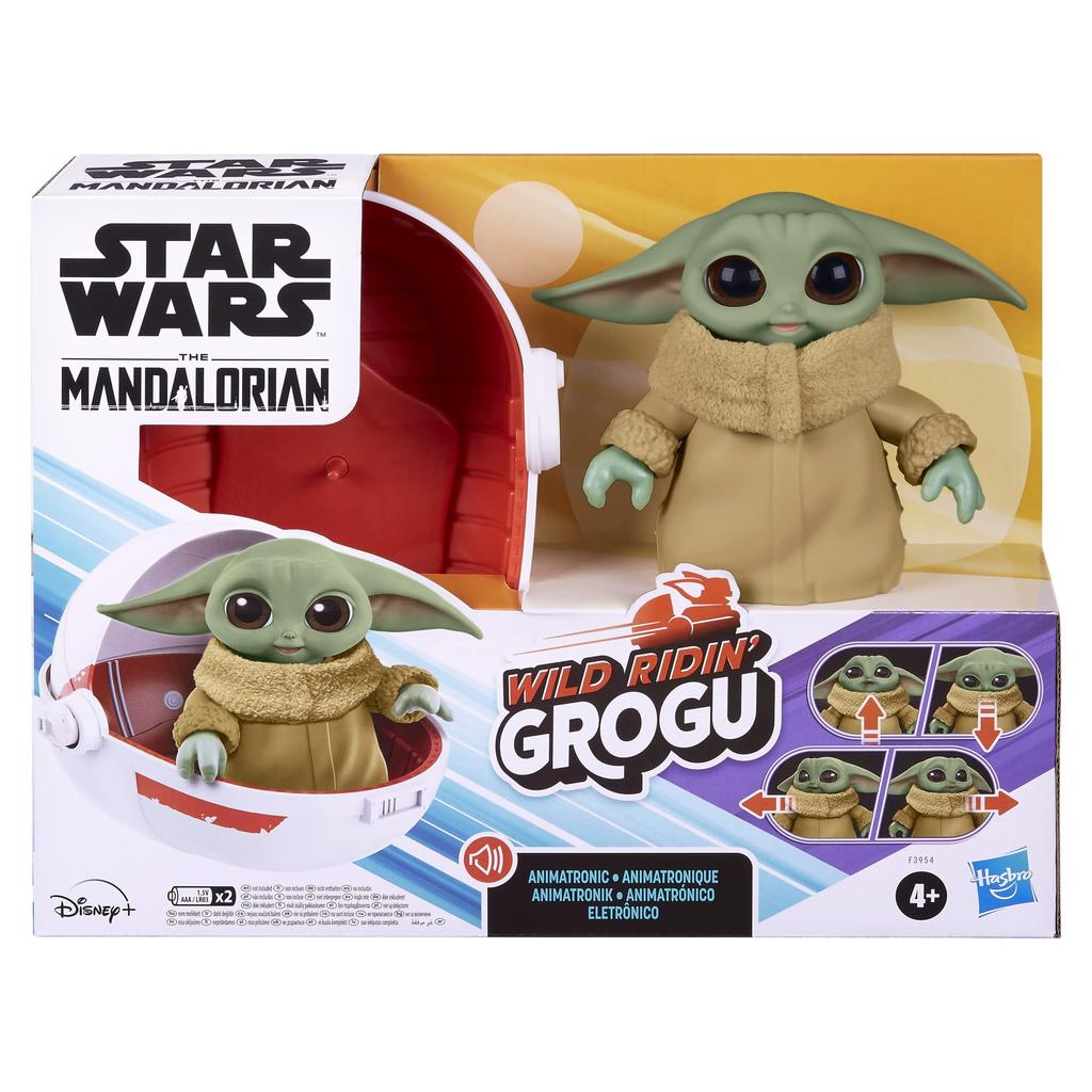 Hasbro Star Wars Wild Ride Grogu the Child Animatronic Toy, Featuring Over 25 Sounds and Movements, for Ages 4 and Up, Powered, F3954, Authentic.