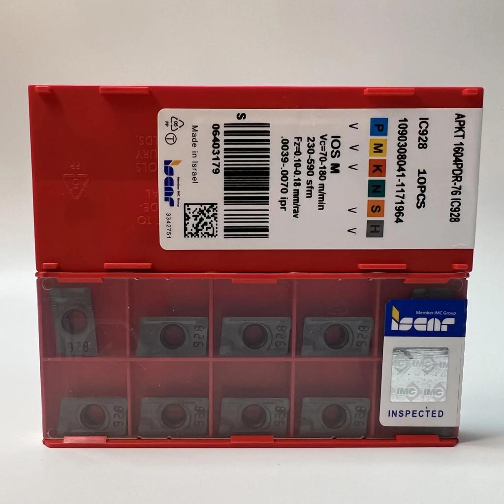 ISCAR / APKT1604PDR-76 IC928 /Industrial Indexable Carbide Inserts 10 Pcs