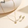 EFFIE QUEEN Stainless Steel Heart Choker Chain Shiny Zircon CZ Love Heart Pendant Necklace Vintage Jewelry Accessories STKN21