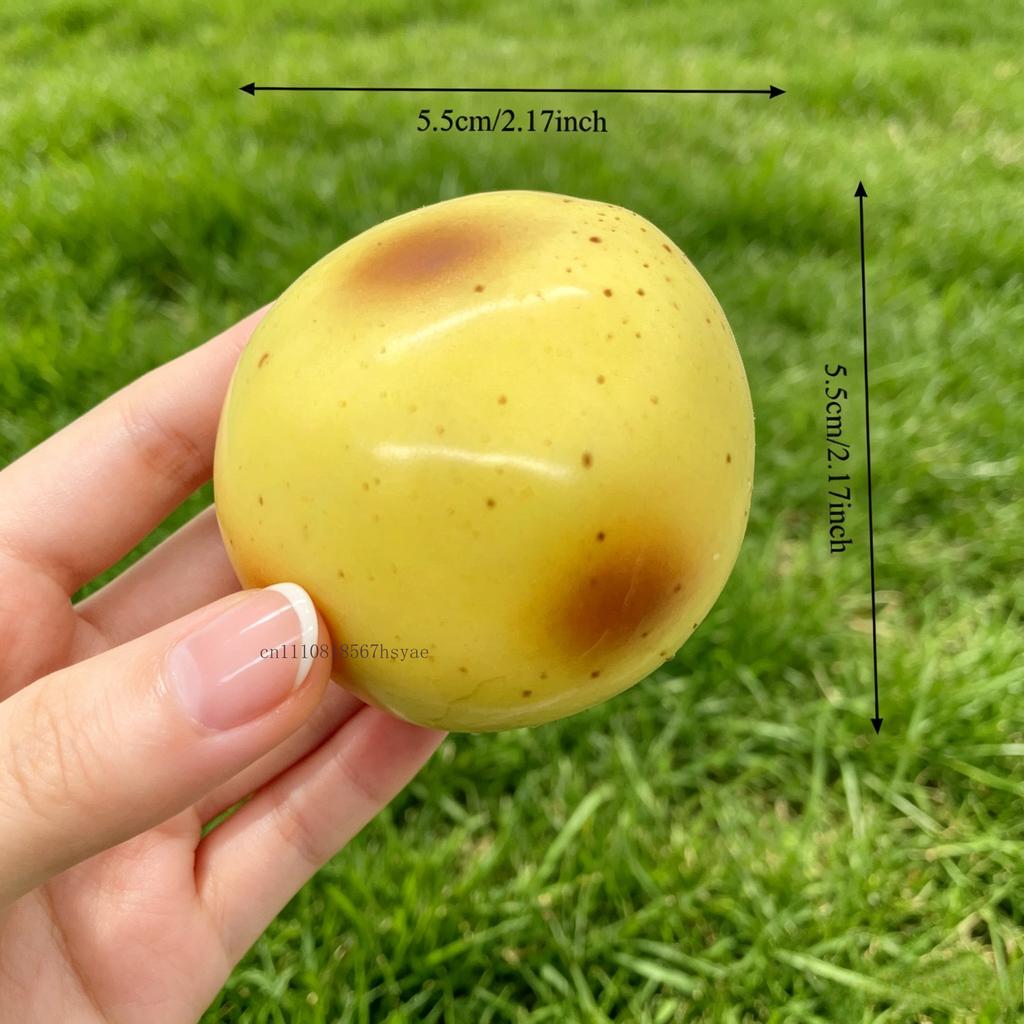 Knuspriger Quetschiger Kartoffel Stressball Knetspielzeug Knusprige Kartoffel Quetsch Fidget Ball Handgefertigte Runde Blöcke Gefüllt ASMR für Erwachsene