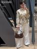 New Arrival Women's Elegant Stand Collar Double-breasted Waist-tied Short Trench Coat