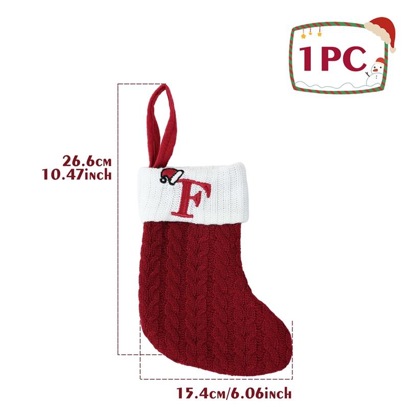 

Christmas Alphabet Socks Gift Bag Merry Christmas Decor For Home 2025 Xmas Tree Ornaments Navidad Noel Kerst New Year Gift 2025 AS SHOWN