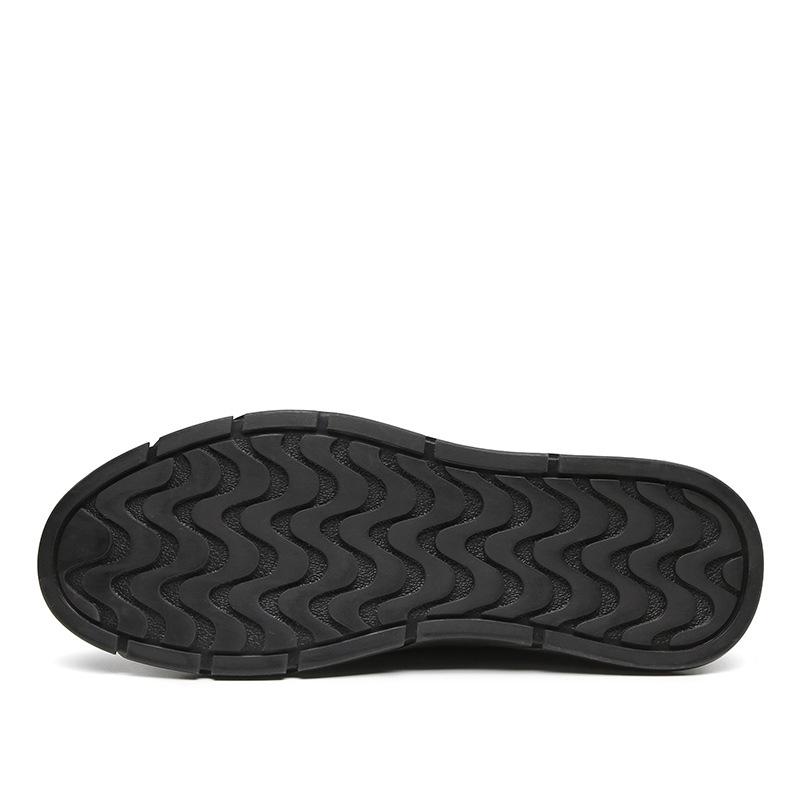 Large size men's first-layer cowhide board shoes winter sports outdoor leisure trendy shoes plus cotton lint men's shoes