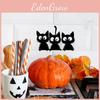 Black Cute Halloween Cat Switch Sticker Wall Decor For Living Room And Office