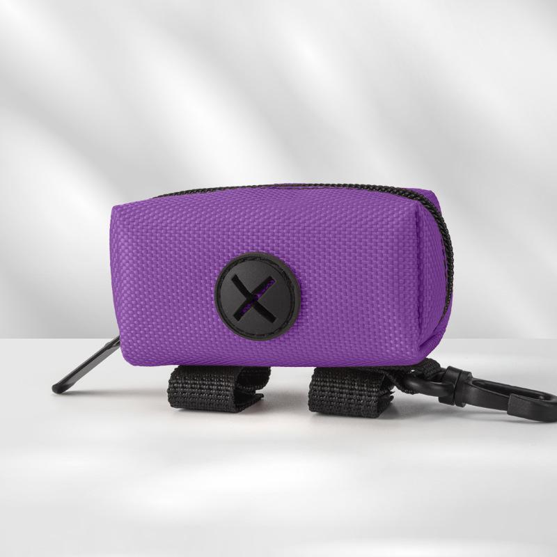 

Холщовый держатель для собачьих экскрементов, уличный диспенсер для собачьих экскрементов с карабином, мешок для сбора отходов животных сливовый