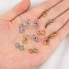 2pcs 6pcs Stainless Steel Natural Stone S Shape Hook Clasps Connectors Jewelry Makings Findings DIY Eye Clasp Jewelry Components