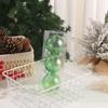 8cm Laser Christmas Balls Pendant Shatterproof Reusable Colorful Christmas Hanging Balls Elegant Plastic Xmas Tree Pendants