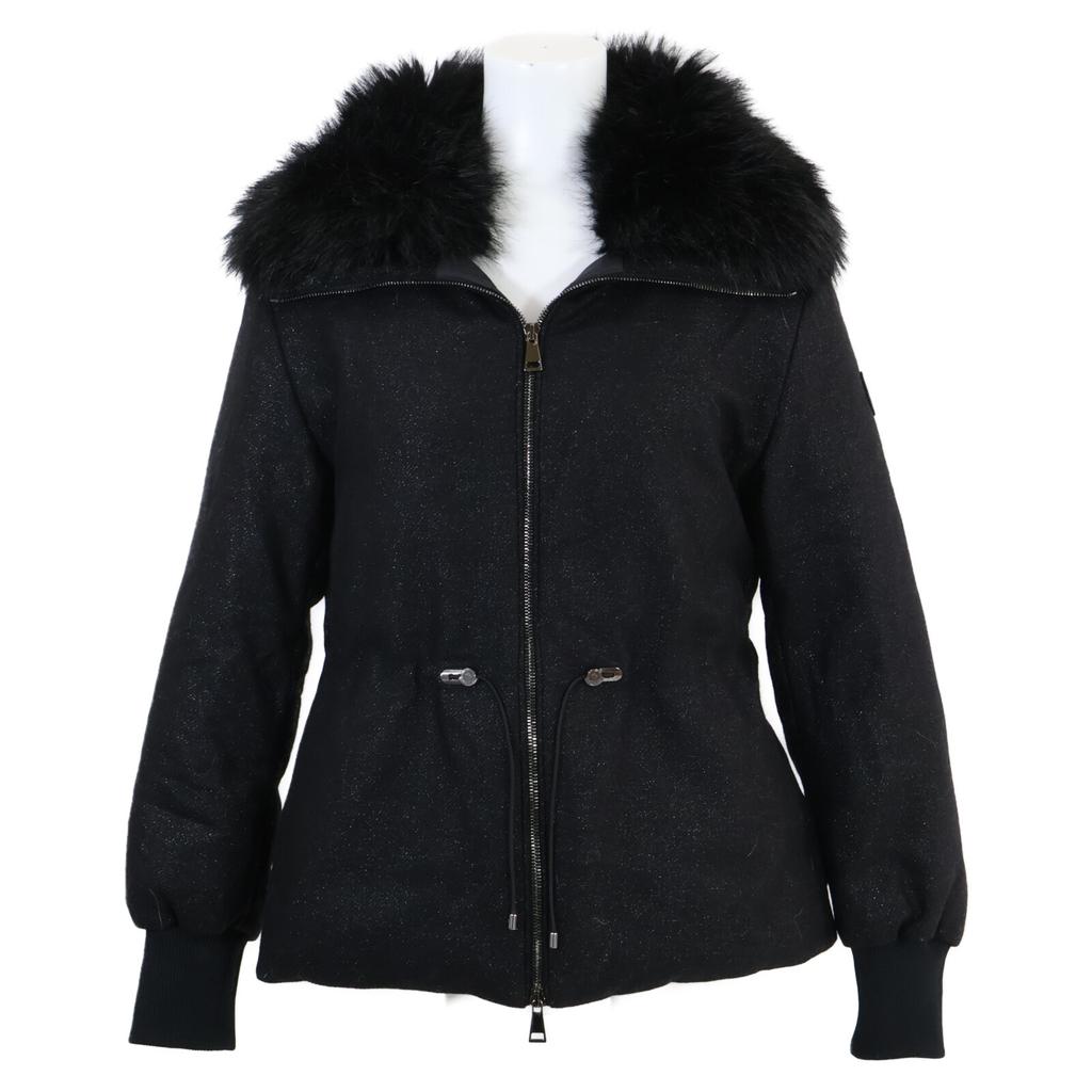 Moncler Excellent Condition 23AW I20931A00097 Autour Eco-fur Glitter Blend Wool Down Jacket Jacket 00 blackUsed