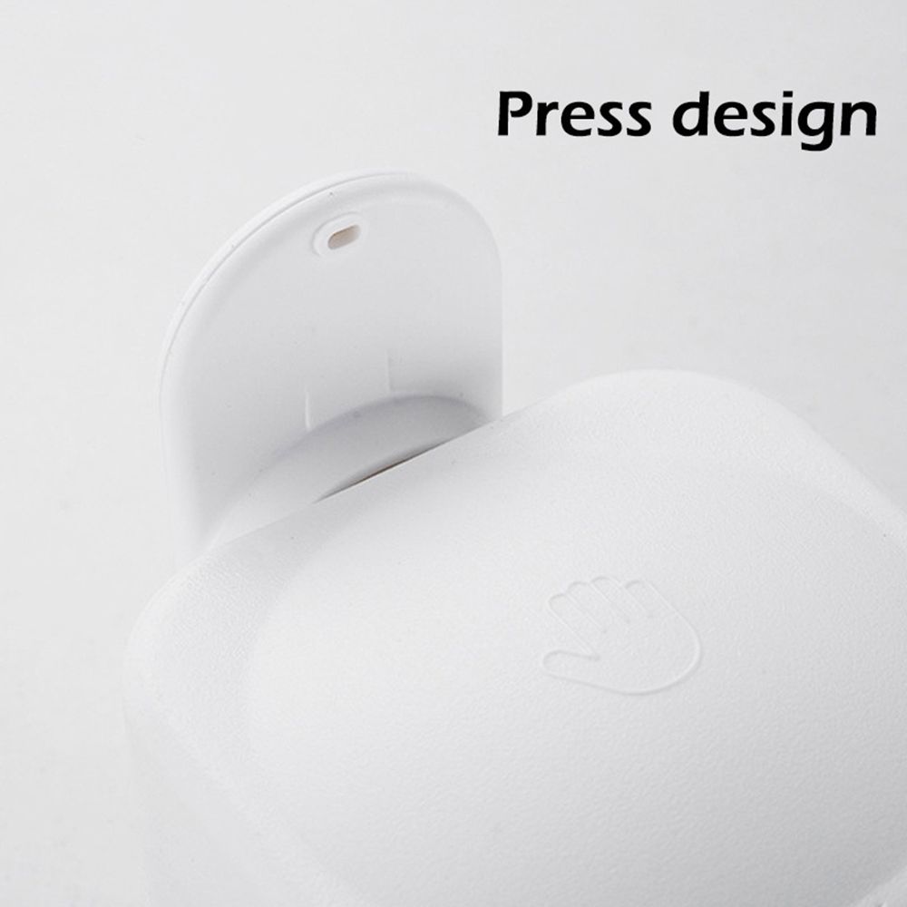 Press Type Suction Cup Waterproof Bathroom Wall Mounted Soap Dispenser Organizer Soap Box
