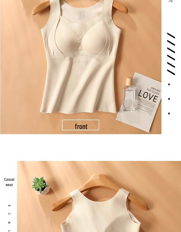 Dámské termální tílko s vlnou a hedvábím a všitými prsními vycpávkami