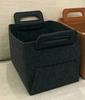 Felt Storage Basket Foldable Portable Laundry Basket Toy Organizer Clothes Hamper Home Bathroom Bedroom Sundries Storage Box