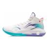 Li-Ning Yushuai 15 Biało-Fioletowo-Turkusowe Męskie Sneakersy Standardowe-Białe ABAR043-1