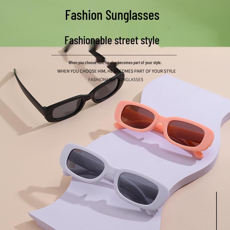 European & American Retro Square Frame Children's UV Protection Sunglasses