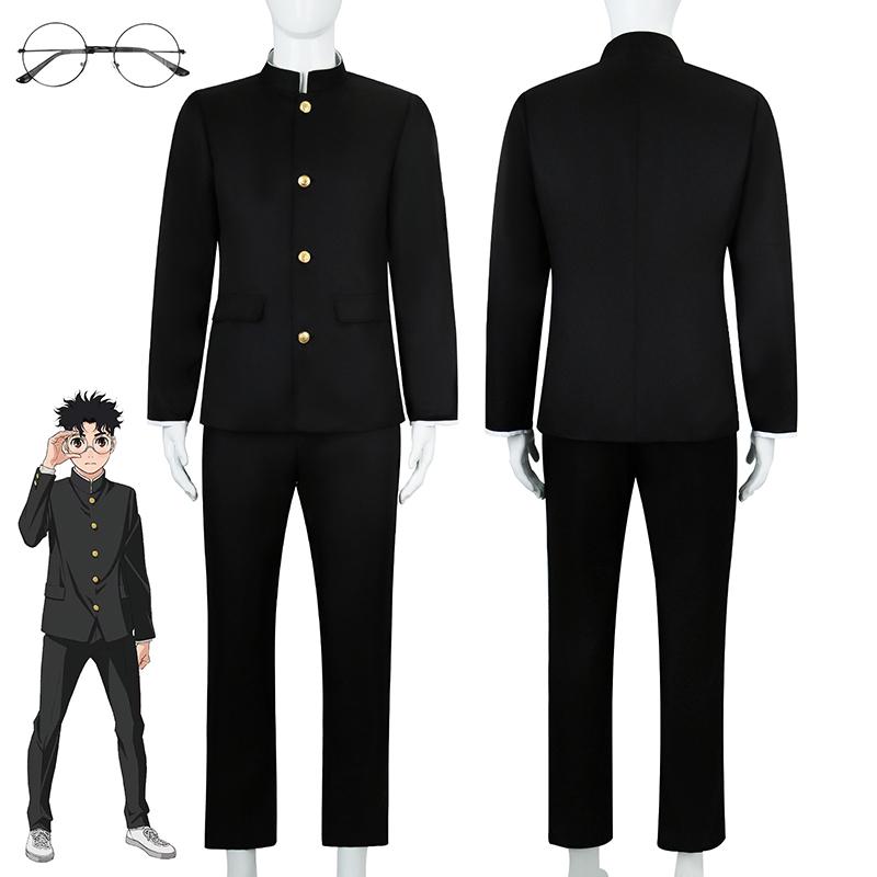Anime Dandadan Aira Shiratori Cosplay Kostüm Momo Ayase JK Matrosenröcke Anzug Ken Takakura Jacken Hosen Perücke Schuluniform