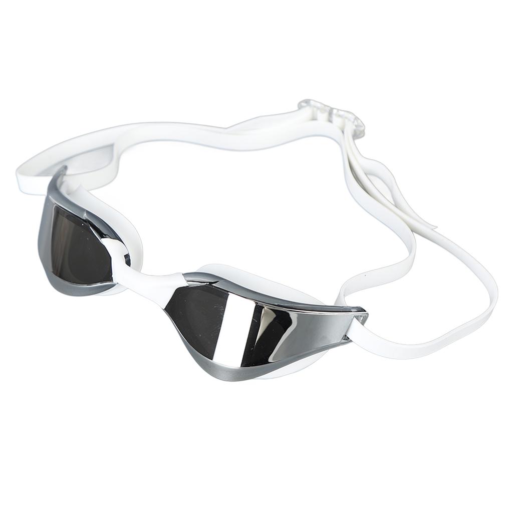 Adult Swimming Goggles No Leaking UV Protection Swim Racing Glasses High Definition Lenses White Sliver