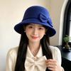 Soft Felt Retro Cloche Cap Warm Fleece Vintage Fedora Cap Winter Woolen Hat  Shopping Day