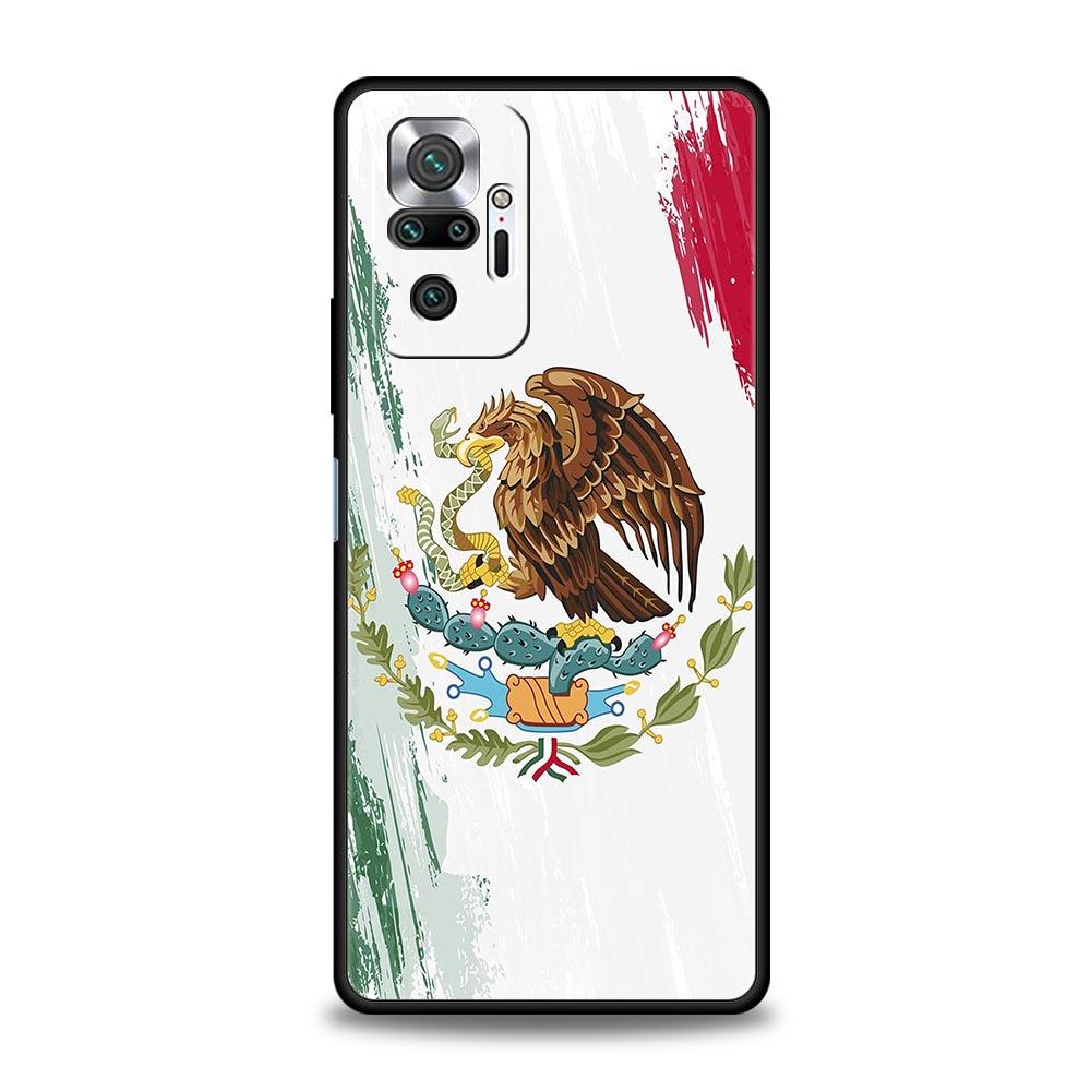 Mexico National Flag Phone Case For Xiaomi Redmi Note 14 13 12 Pro Plus 5G 9S 9 10 11 4G 14C 13C 12C 10C 9C 9A Soft Cover