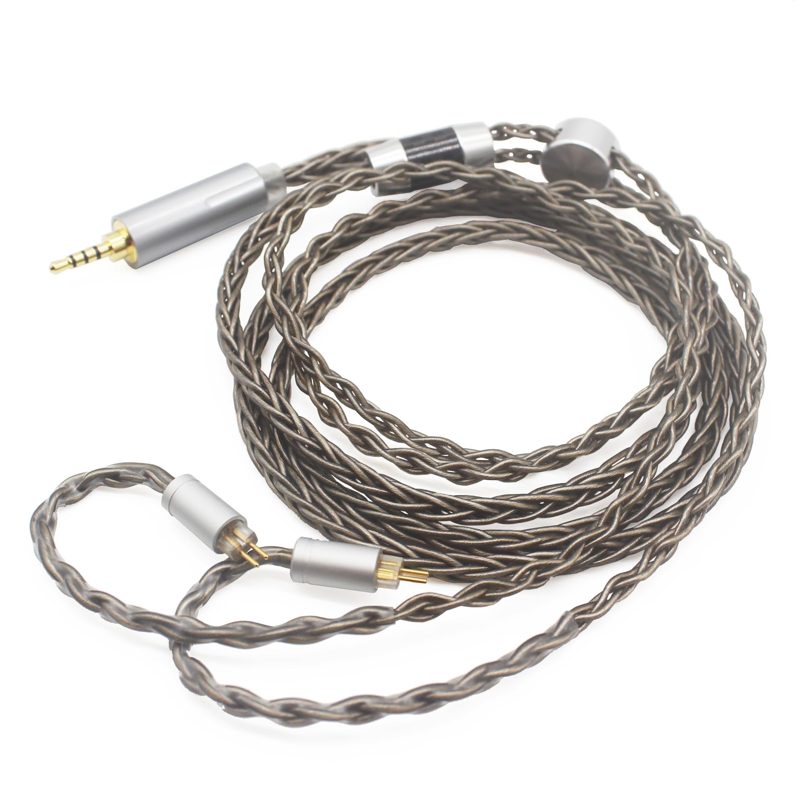 

Youkamoo Balanced 8 Core Braided Silver Plated Wire Upgrade Cable Sound Quality Adjustment Ear Hook Replacement Cable BL03 V80 KZ ZS10 PRO ZS10 AS10