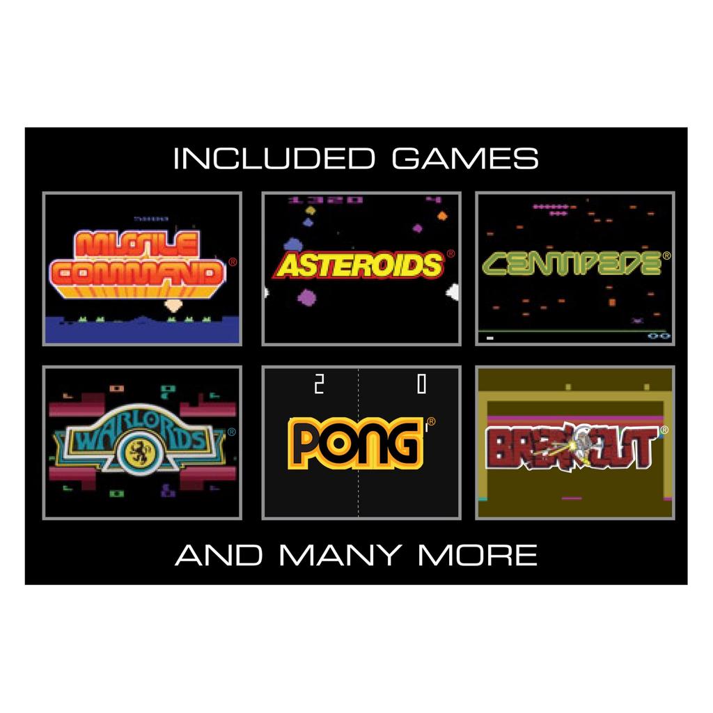 My Arcade Atari Pocket: Portable Video Game System with 100 Games, 2.75-inch Color Display, Ergonomic Design