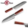 7 Inch Santoku Knife Damascus Steel VG10 Japanese Kitchen Knife Cooking Tools Pakka Wood Handle