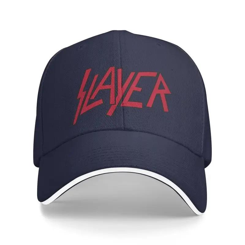 Individuelle schwere Slayers Thrash Metal Baseballkappe für Männer Frauen Verstellbar Rock Roll Band Papa Hut Outdoor