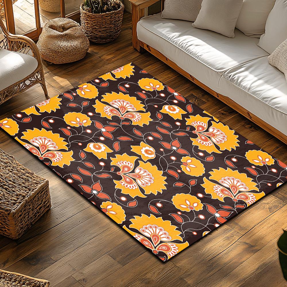 Vintage Persian Carpet Area Rug Traditional Oriental Pattern Home Decor Living Room Floor Mat Non-Slip Washable Kilim Style