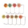 Elegant Gradient Rose Bag Purse Hook Portable Handbag Hanger Fashion Foldable Table Hook Organizer Desk Side Hooks