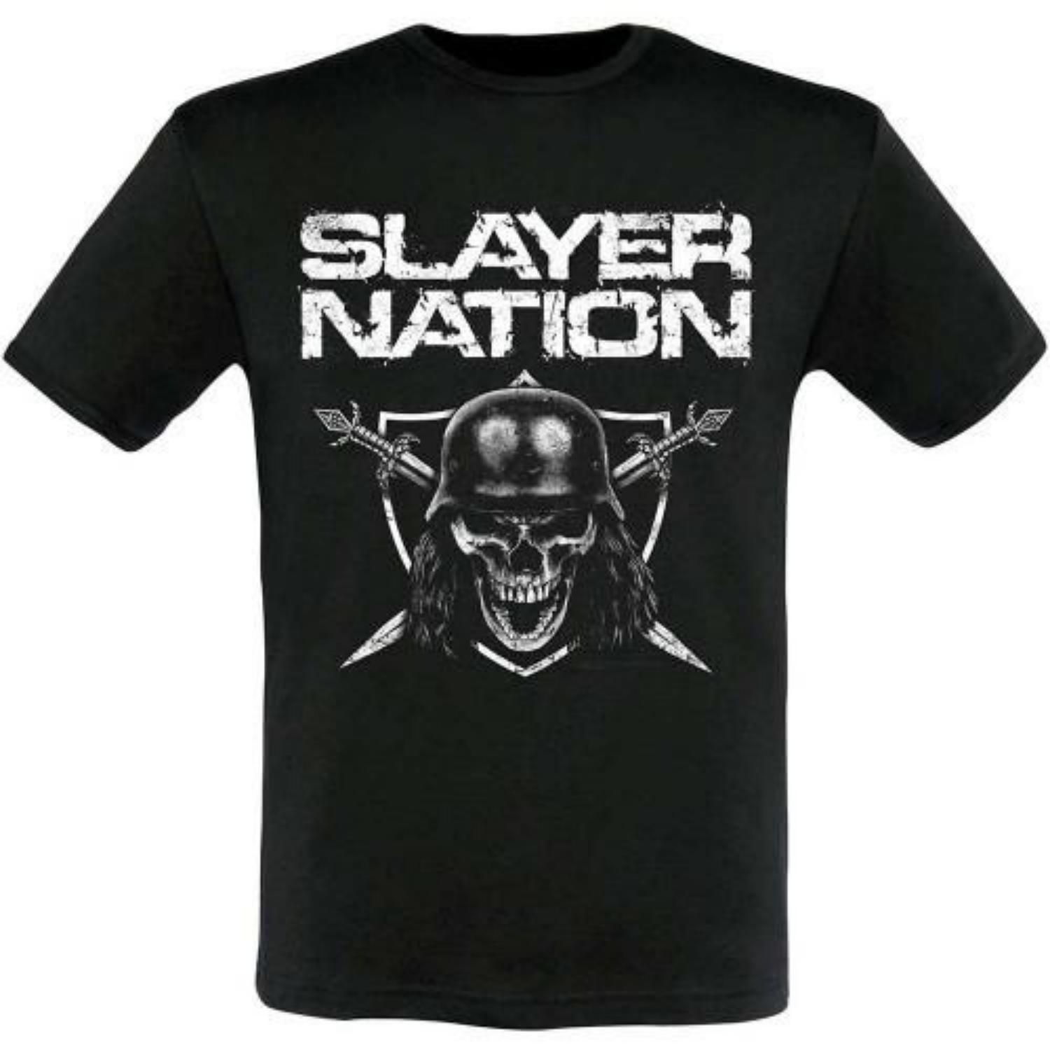 

Slayer Unisex Adult Nation 2015 Dates Back Print T-Shirt S чёрный