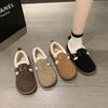 2024 Autumn and Winter Fashionable and Comfortable Women's Retro Casual Loafers Soft and Warm Furry