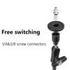 Aluminum Alloy Magics Arm Support Brackets with Secure Locking, Unshakable Stability with 1/4 3/8 Screw for Use
