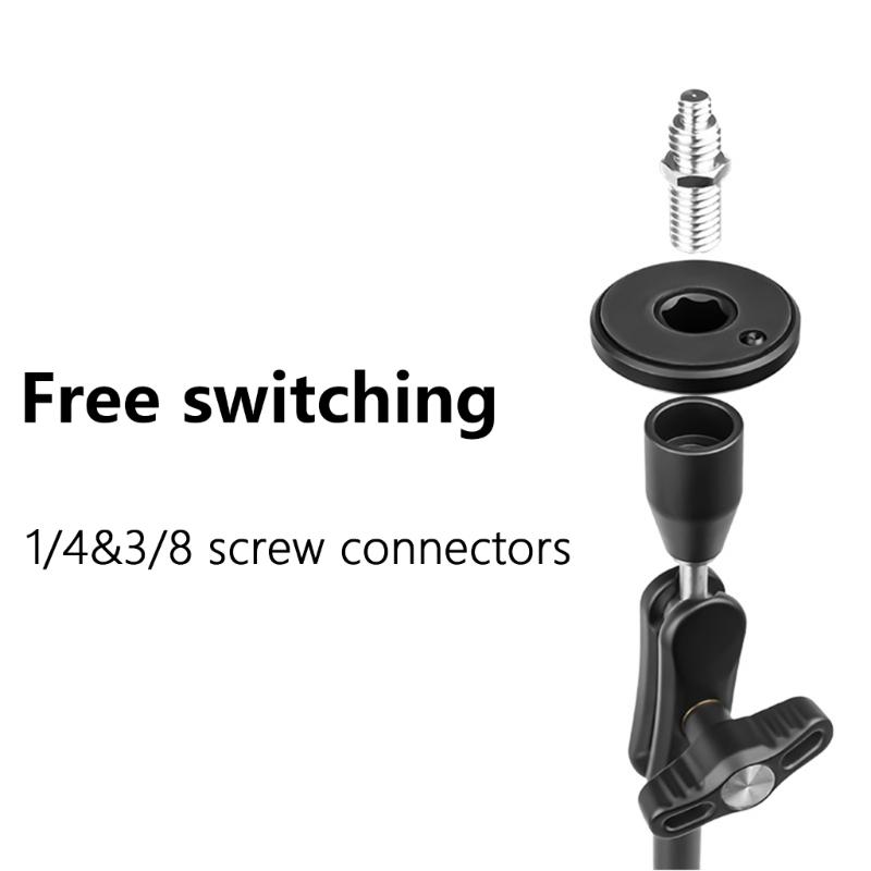 Aluminum Alloy Magics Arm Support Brackets with Secure Locking, Unshakable Stability with 1/4 3/8 Screw for Use