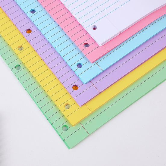 200 Sheets Loose Leaf Paper 8'' X 10.5'' College Ruled Filler Notebook Paper 3-Hole Punched Binder Lined Paper for 3 Ring Binders