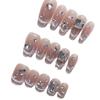 Pure Hand-made Phototherapy Nail Art and Glitter Wear Nail Finished Product Reused Nail Art Patch To Show Whiteness