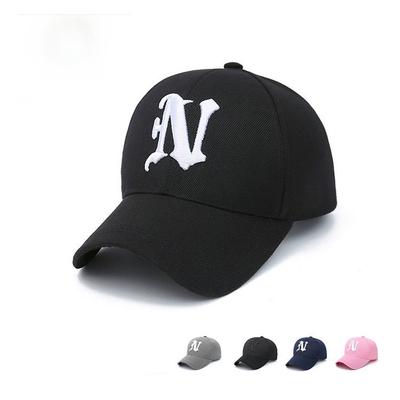 Zhen Yueqi, Spring and Autumn Seasons Korean Edition Embroidered N-letter Baseball Cap Men and Women Same Shade Cap