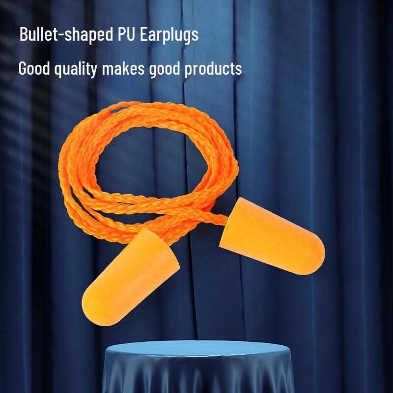 Deli DL523002 Bullet-shaped PU Earplugs