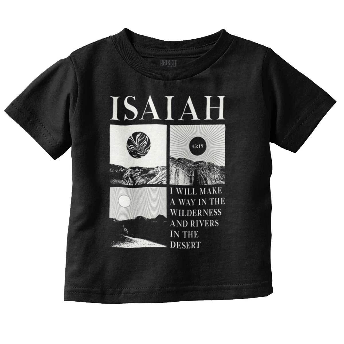 Christian Isaiah Prophet Bible Scripture Toddler Boy Girl Youth T Shirt Tee L