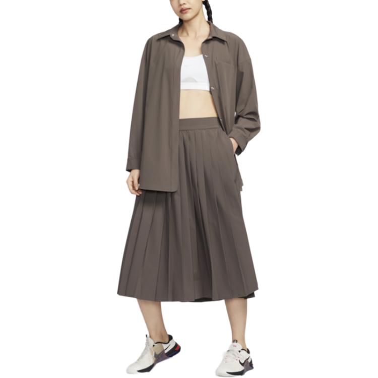 New Nike 24.7 PerfectStretch Women's Dri FIT Pleated Skirt HQ8154-004