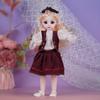 30cm Princess Doll Gift Set with Replaceable Clothes and Play House