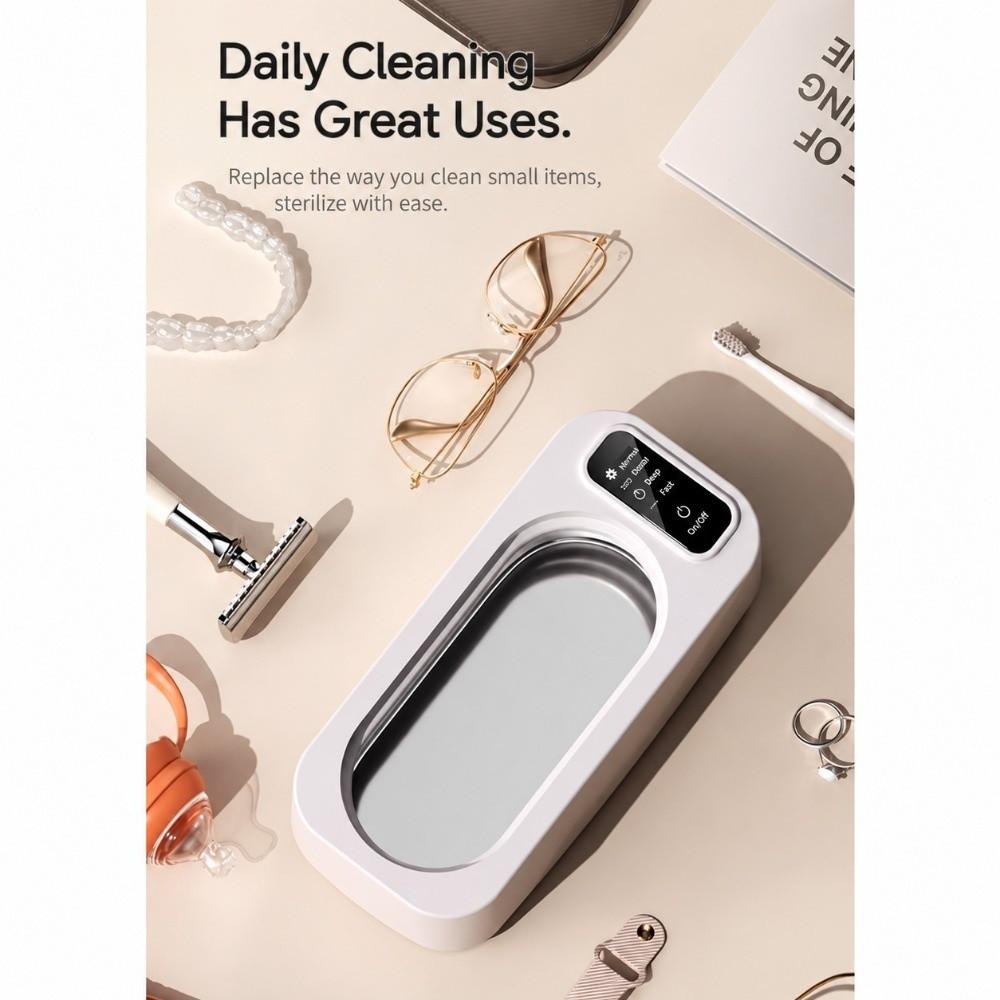 45-50KHz Ultrasonic Cleaner UV Light Eyeglass Cleaning Machine Jewelry Cleaner Rings