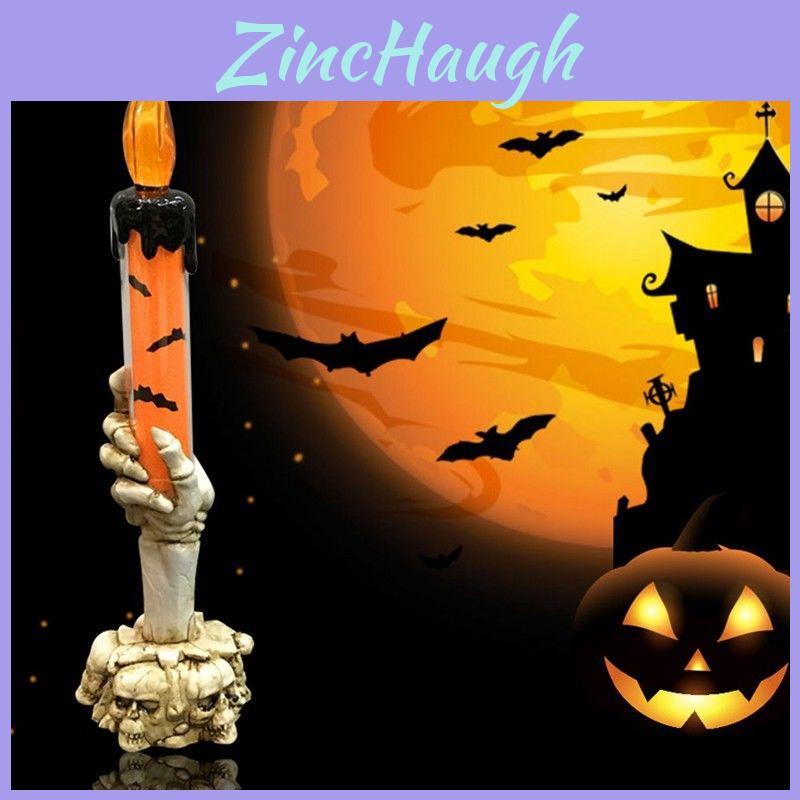 Intricately Designed Halloween Skull Skeletal Hand Stand Led Candle Light