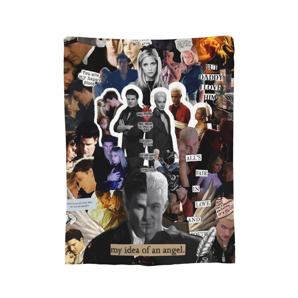 Buffy the Vampire Slayer Horror Blankets  Flannel Funny Soft Throw Blanket for Bedding Lounge Spring/Autumn,